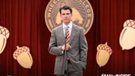 Max Greenfield as President Jack Beringer (Image via Instagram/@teddanson)